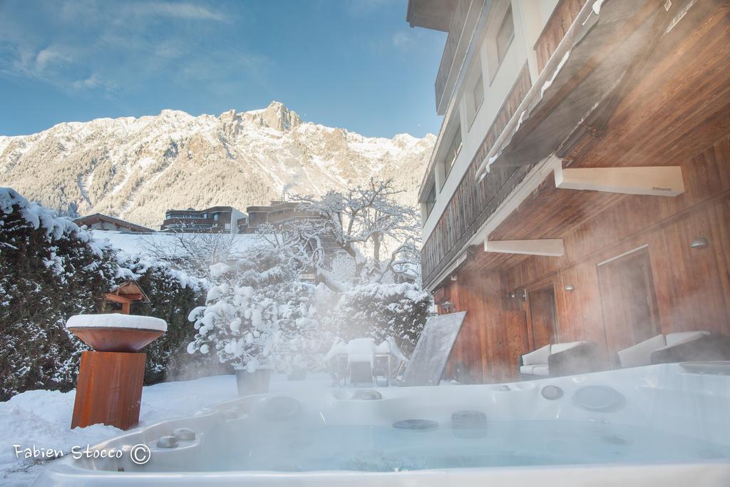 Apartment Au Bon Coin - Luxury Chamonix Hidden Haven, Mont Blanc View, Hot Tub And Garden Eksteriør billede